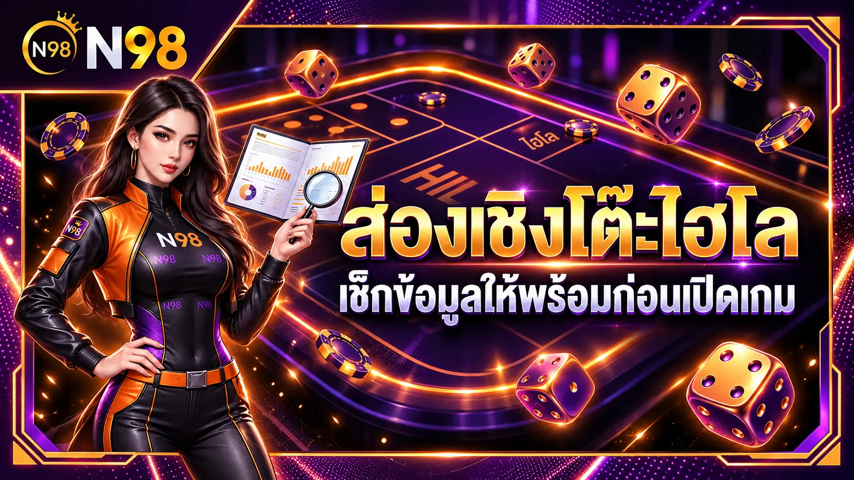 ส่องเชิงโต๊ะไฮโล N98 เช็กข้อมูลให้พร้อมก่อนเปิดเกม